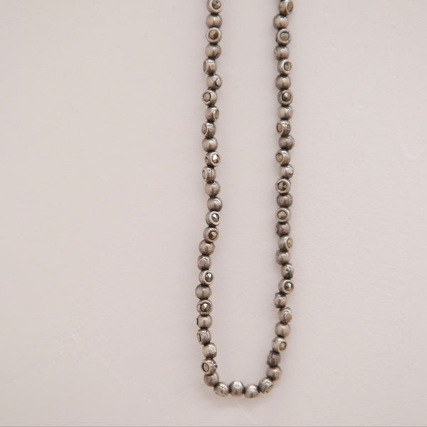 GOTI 24 Autumn and Winter Bornite Necklace 925 Silver Jewelry Italian Handmade GT-CN1042-0 Silver